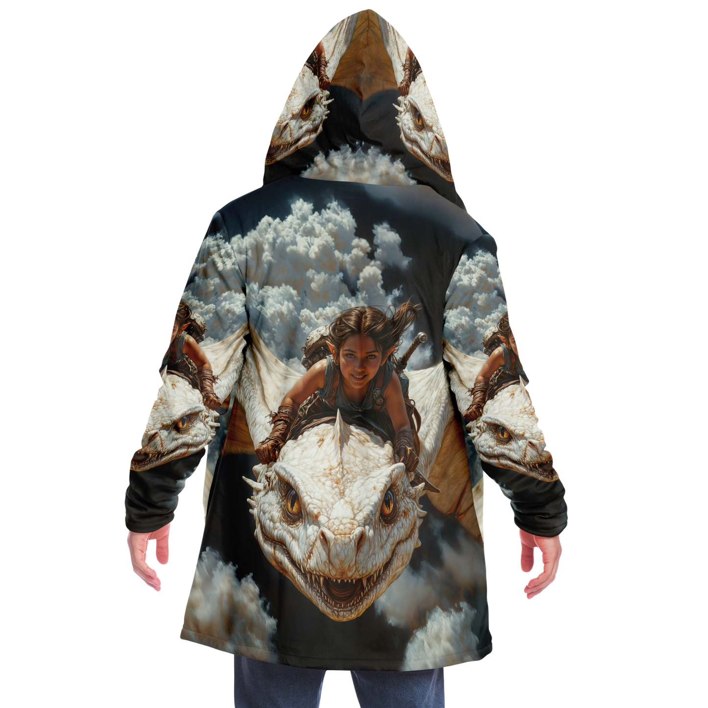 The Dragon Rider’s Smile Microfleece Cloak