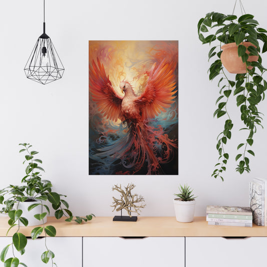 "Fluid Phoenix Dreaming" Poster - Print