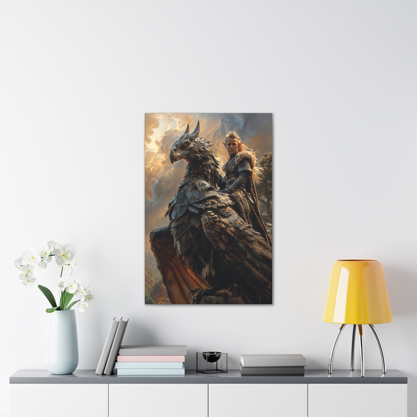 "Black Rider" Canvas Stretched, 0.75" - Print