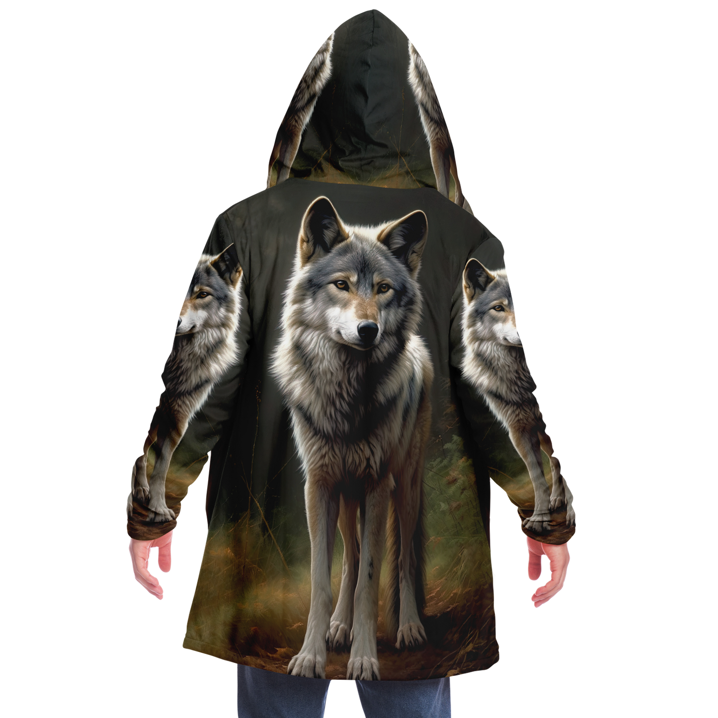 Spirit Wolf Microfleece Cloak