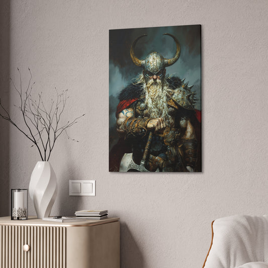 "Battleworn Berserker" Canvas Stretched, 0.75" - Print