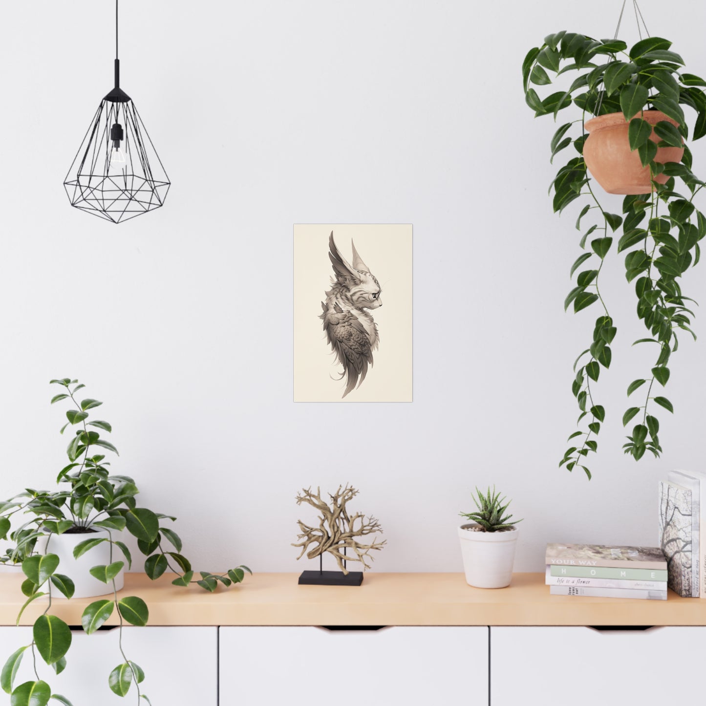 "Wing Eared Cat" Poster - Print