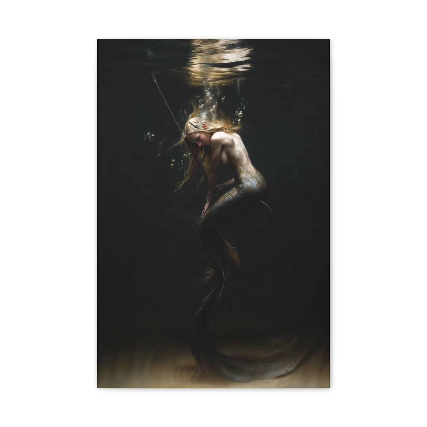 "Spearmaiden of the Deep" Canvas Stretched, 0.75" - Print