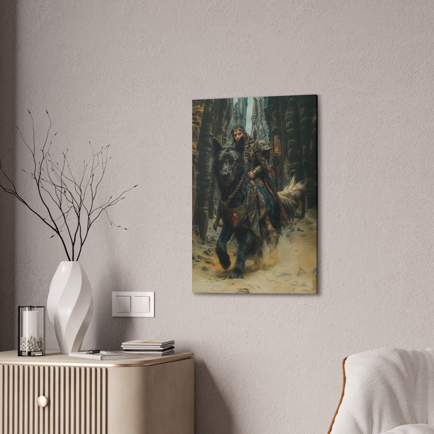 "Midnight Rider " Canvas Stretched, 0.75" - Print