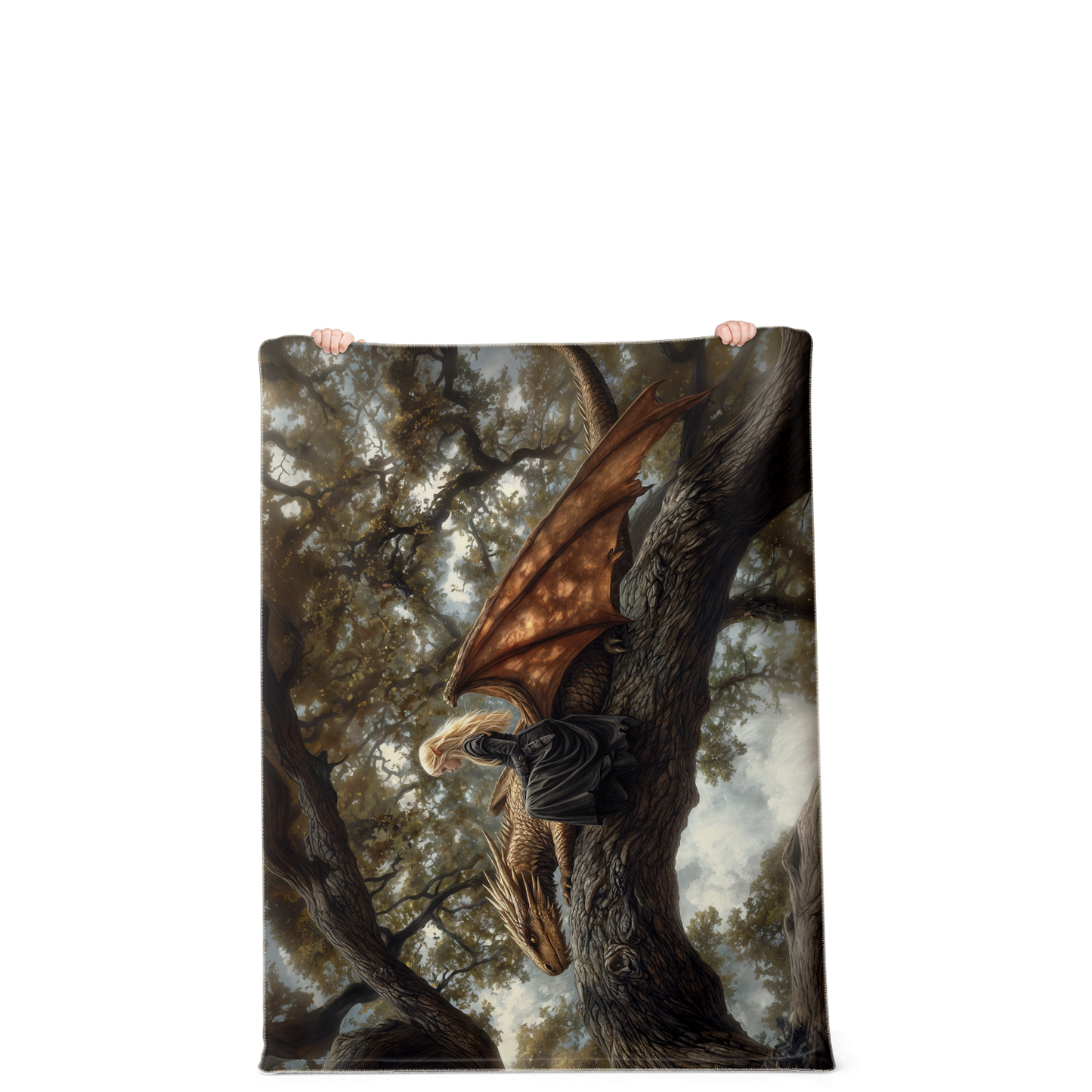 Rest Between Realms Premium Microfleece Blanket