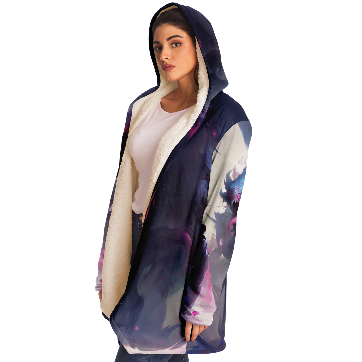 Kraken Of The Void Microfleece Cloak