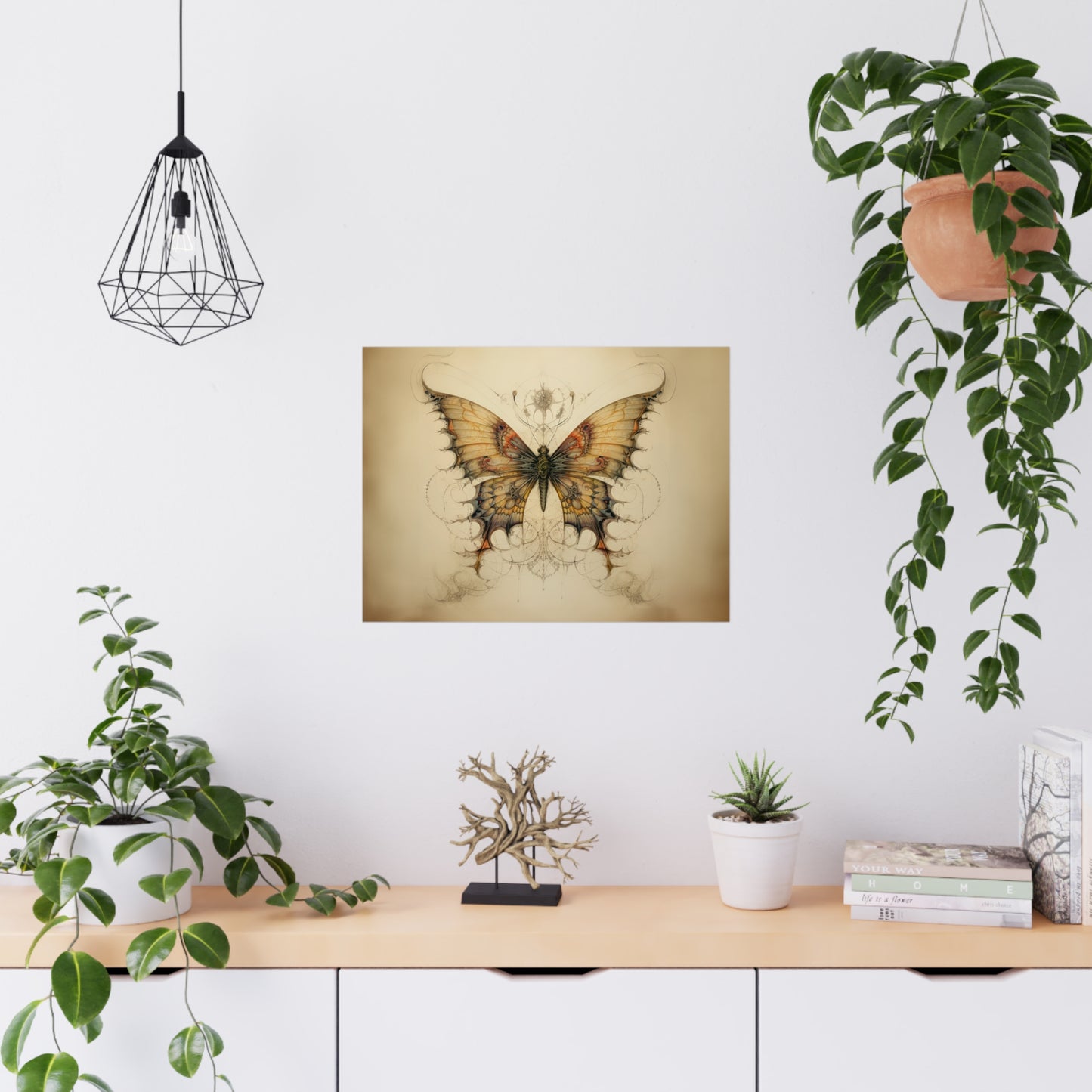 "Dragontailed Butterfly" Poster - Print