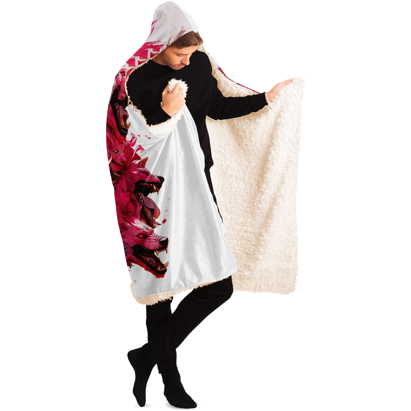 Wolf Storm Hooded Blanket