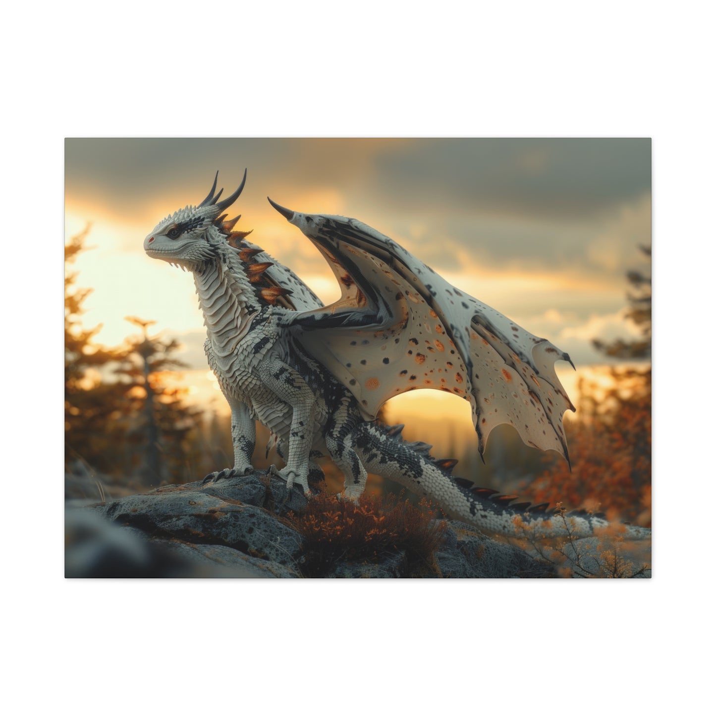 "Dawnbringer Drake"  Canvas Stretched, 0.75" - Print