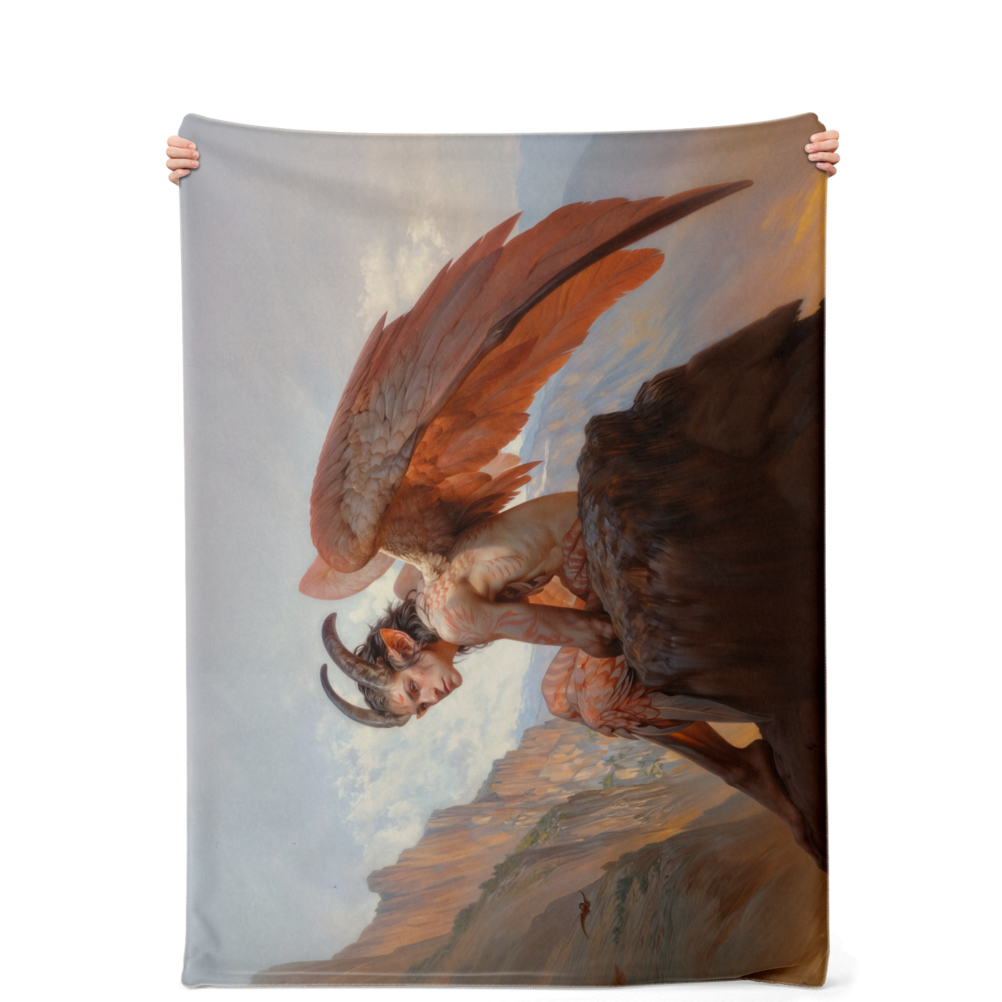 Wings of the Forgotten Dawn Premium Microfleece Blanket