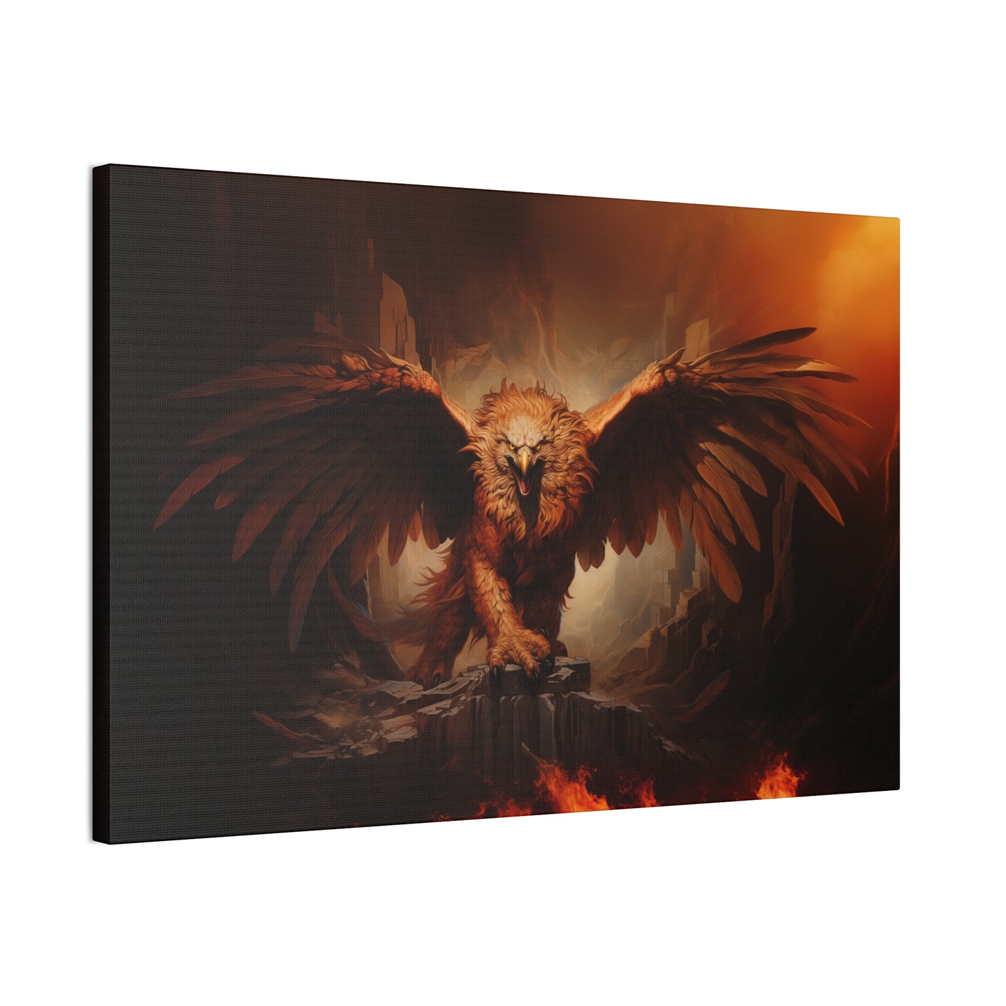 "Inferno Griffon"  Canvas Stretched, 0.75" - Print