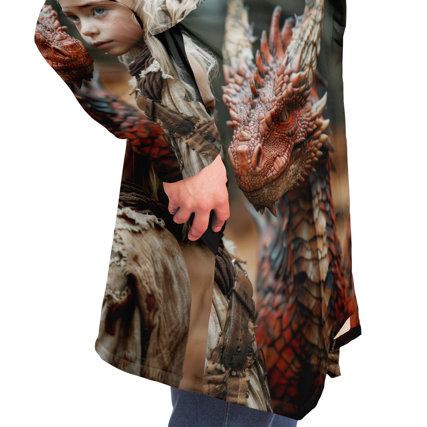 Dragon Rider In Training Microfleece Cloak