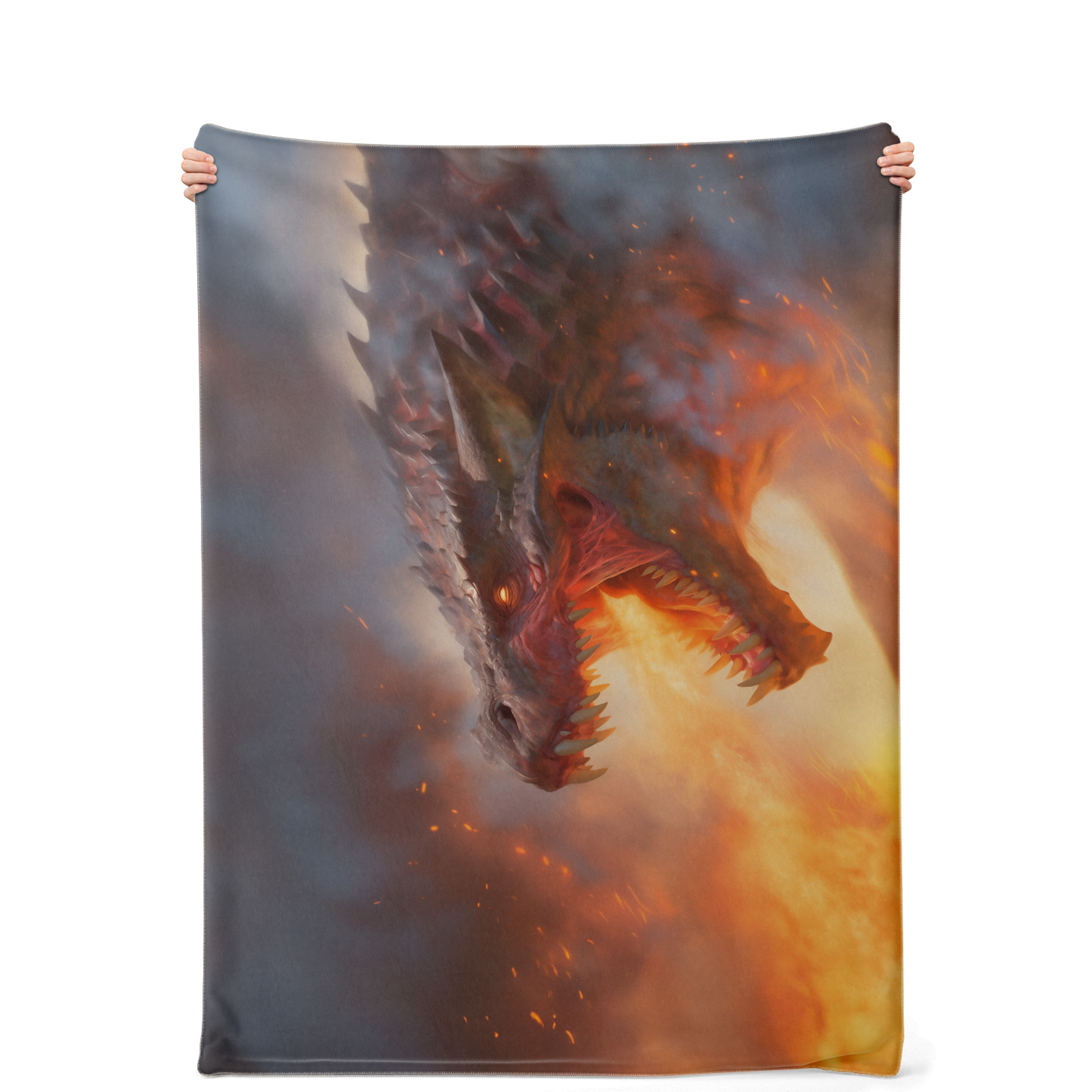 I Am Fire Premium Microfleece Blanket