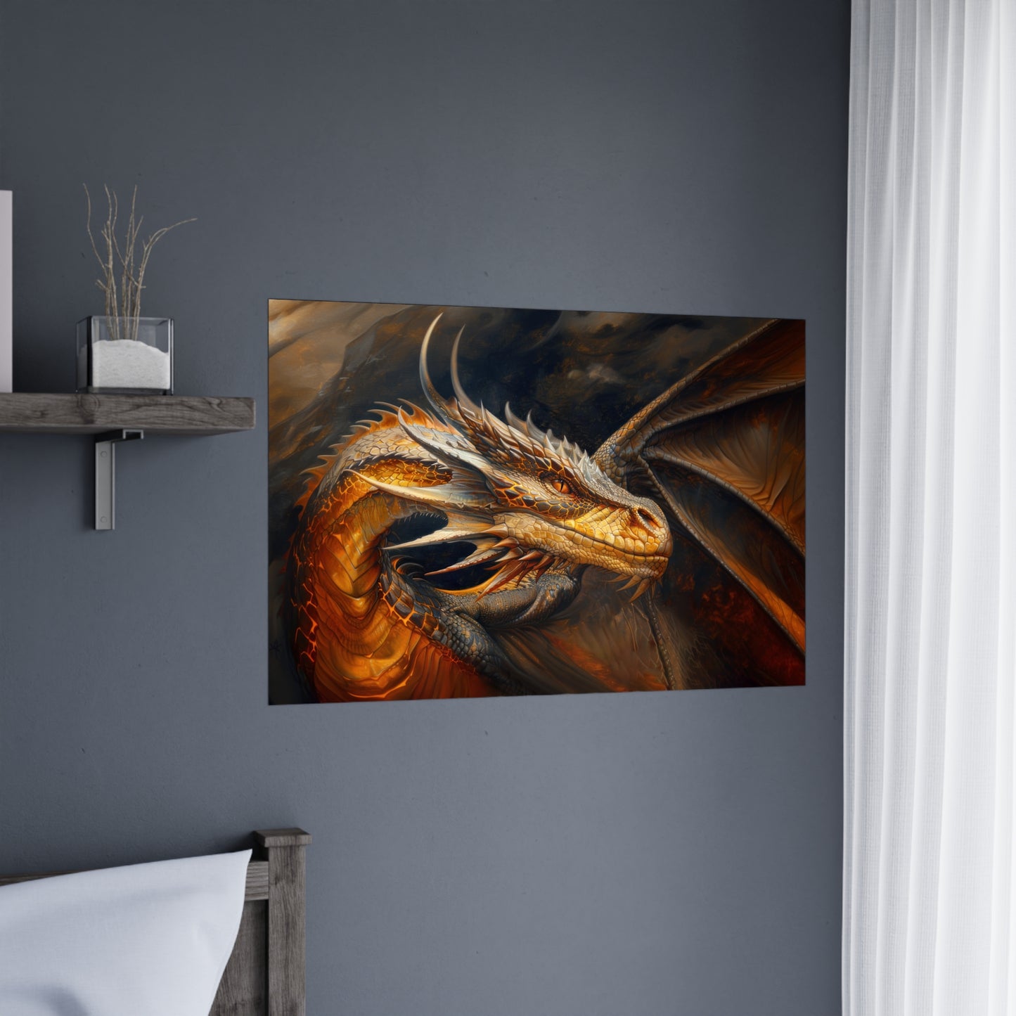 "Fireheart - Grandfather Dragon" Poster - Print