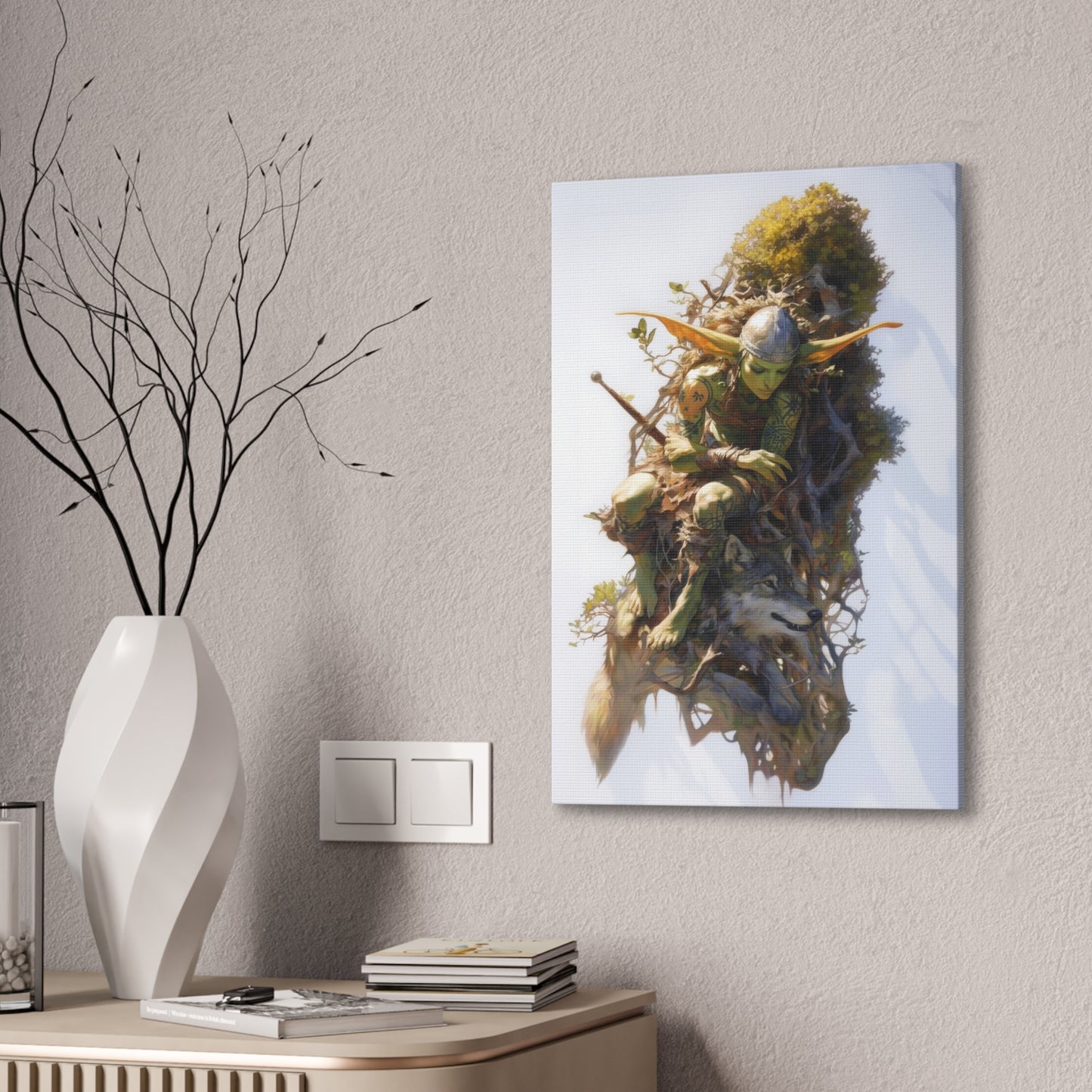 "Floating Gardens Escape" Canvas Stretched, 0.75" - Print