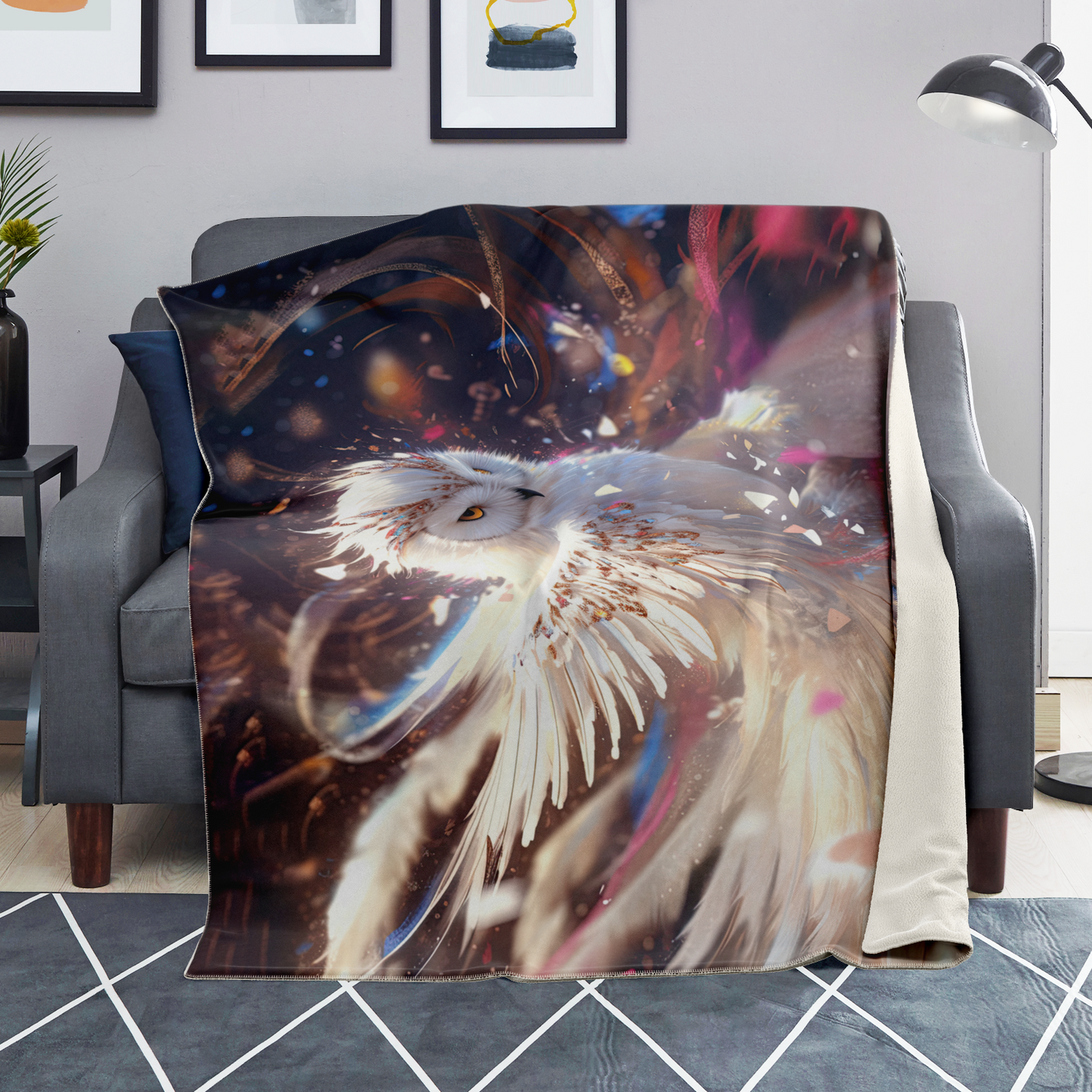 Owl Magic Premium Microfleece Blanket