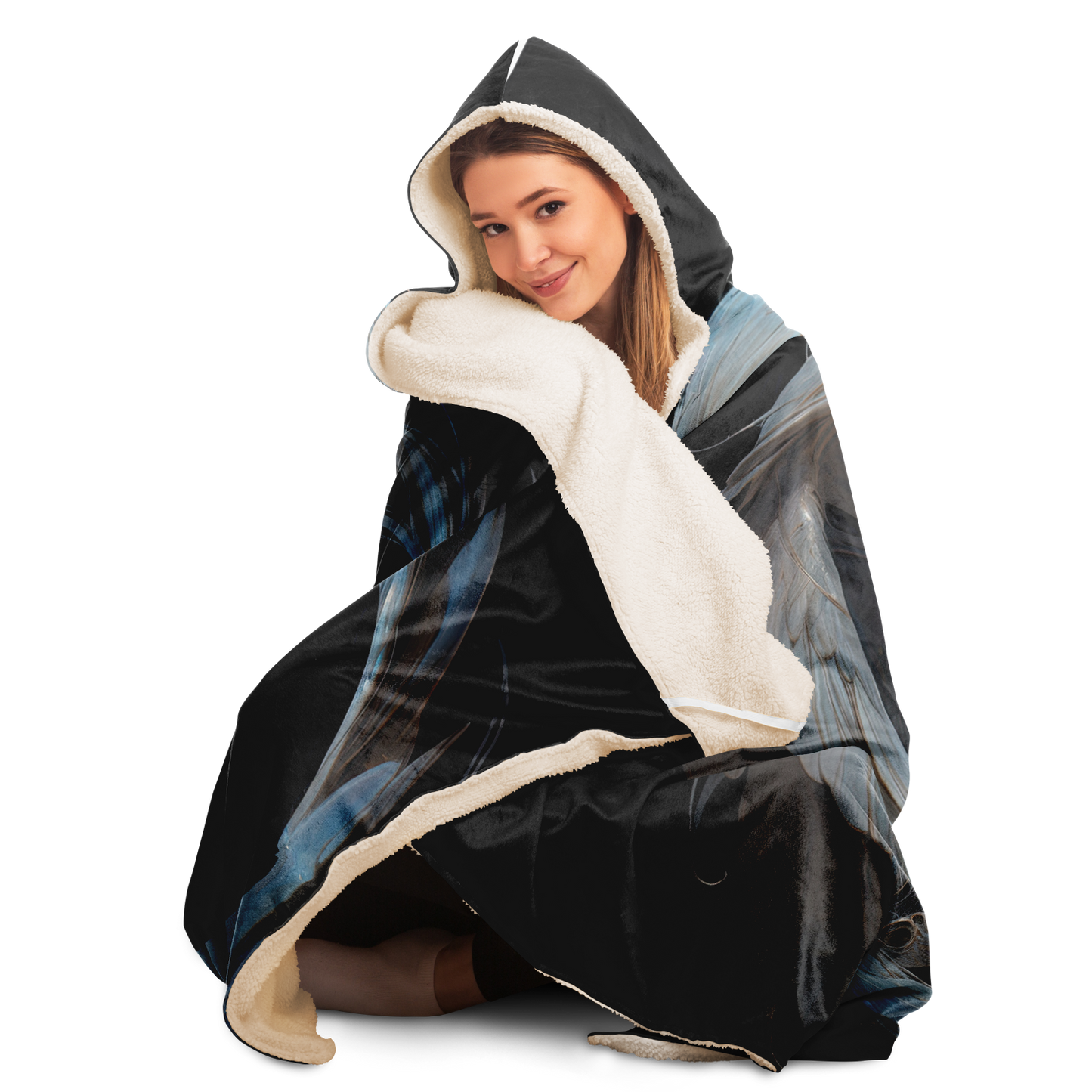 Silk Pegasus Hooded Blanket