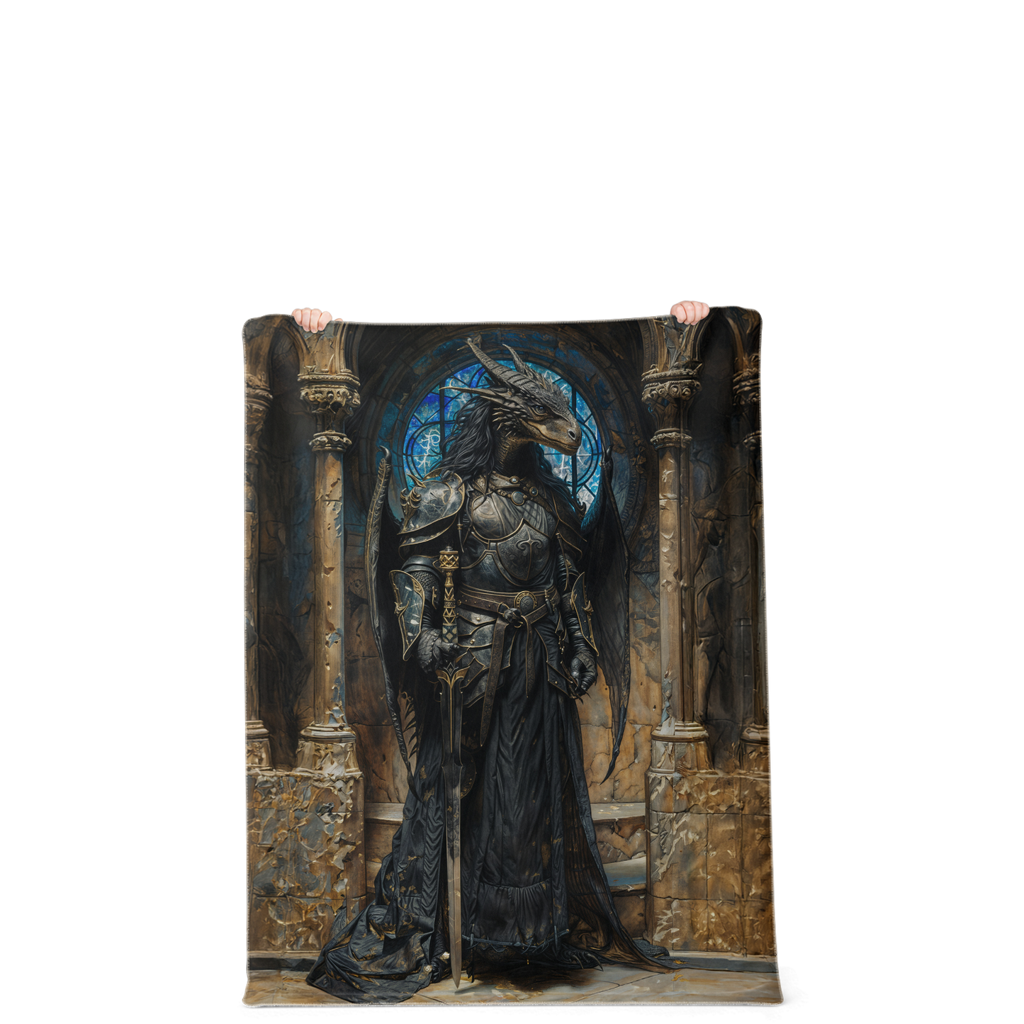 Black Knight Premium Microfleece Blanket