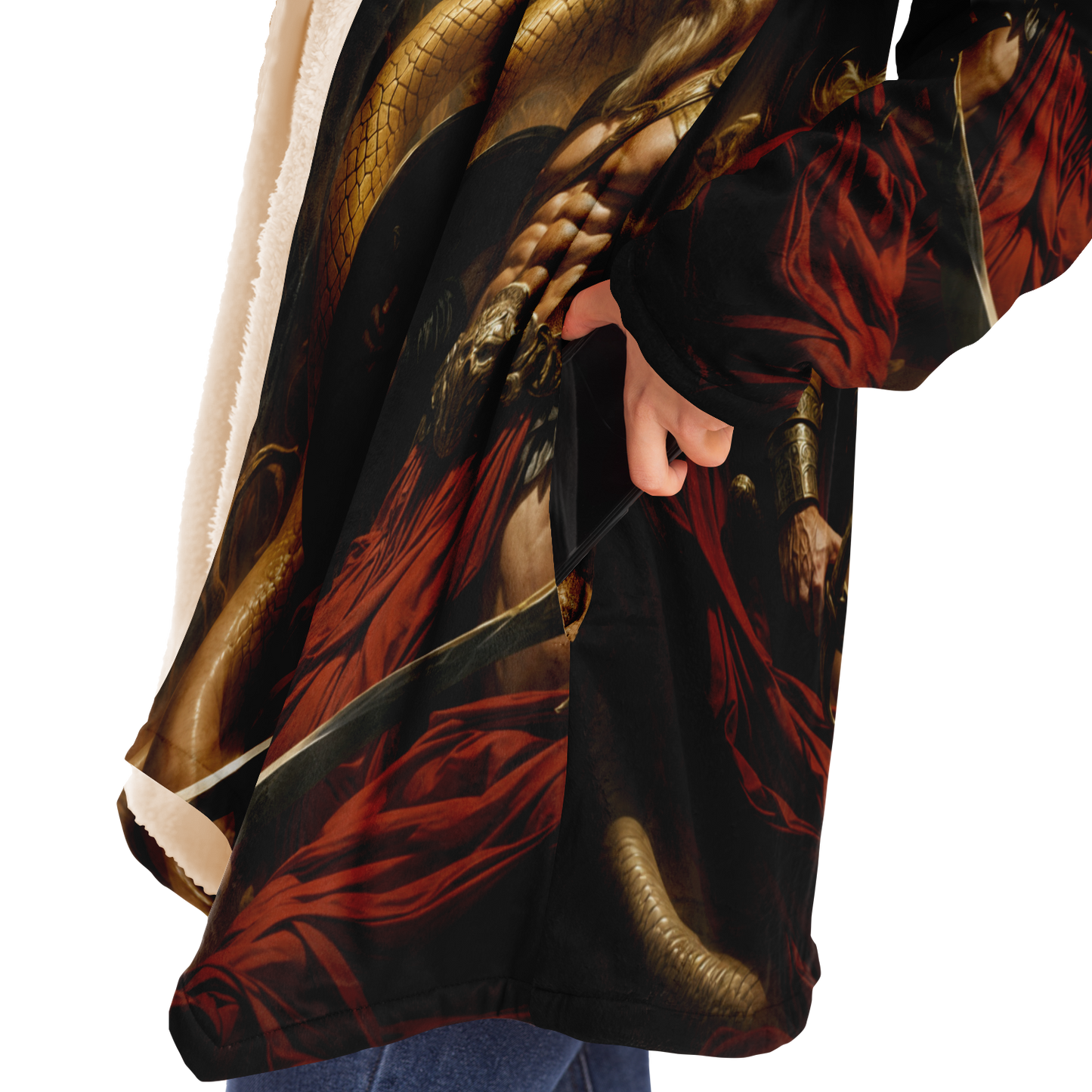 Serpent King Microfleece Cloak