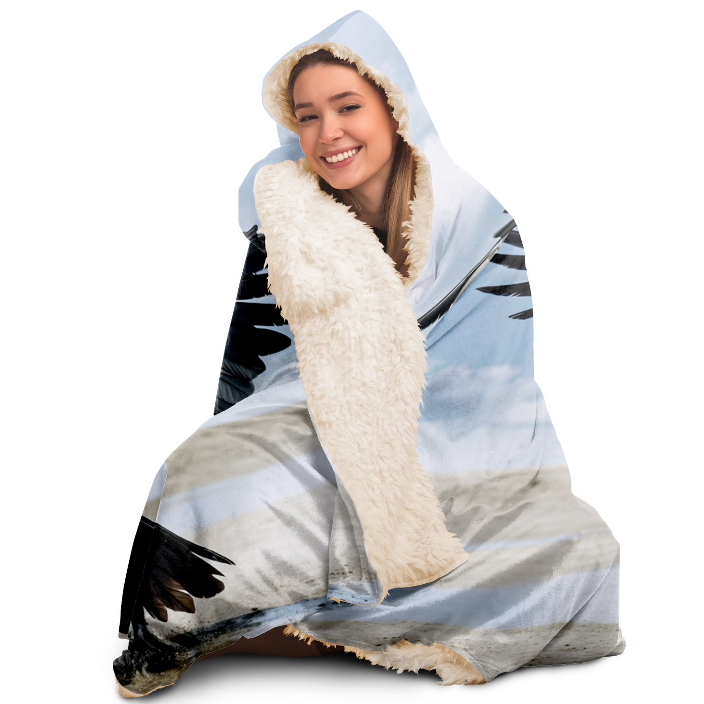 Midnight Pegasus Hooded Blanket