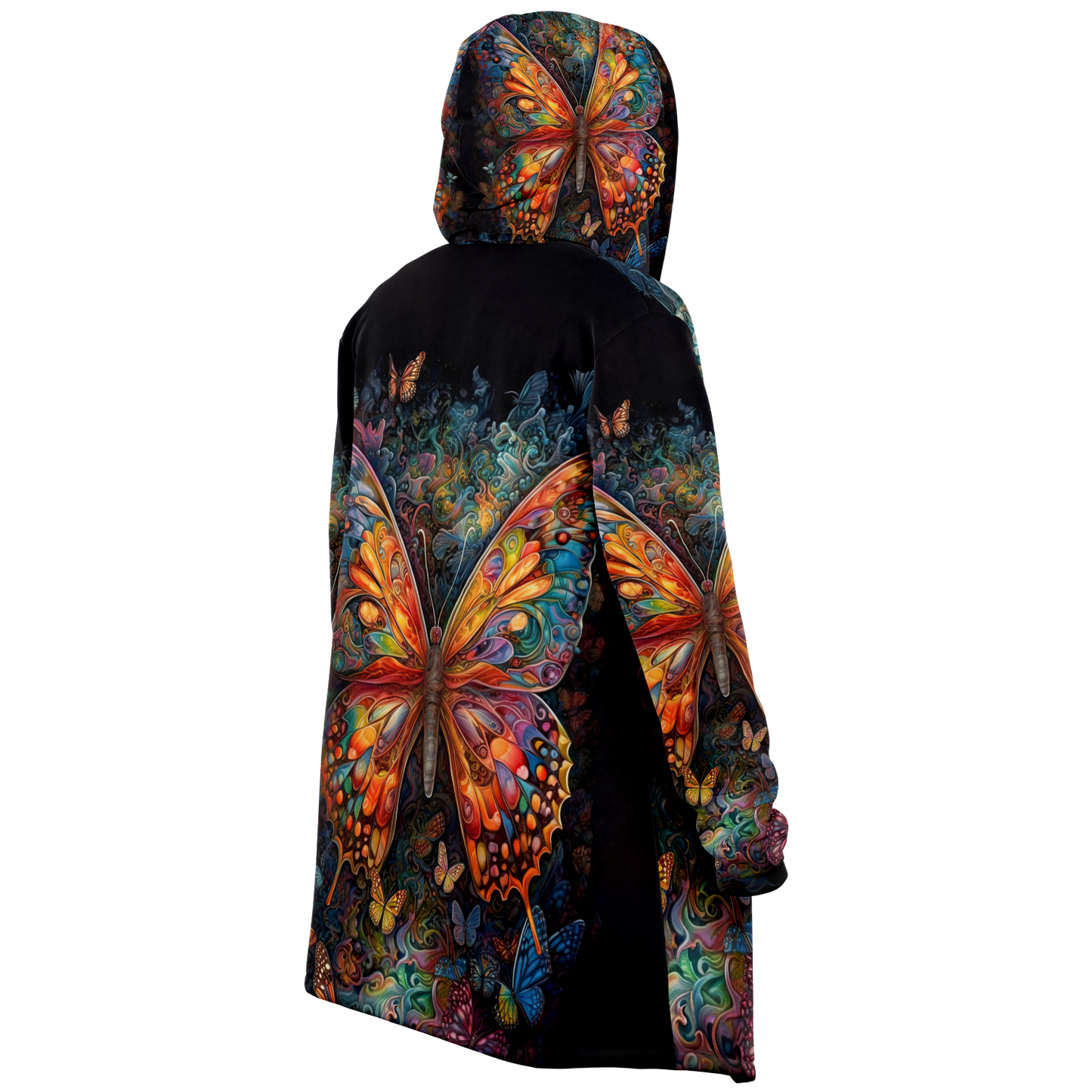 Psychedelic Monarch Microfleece Cloak