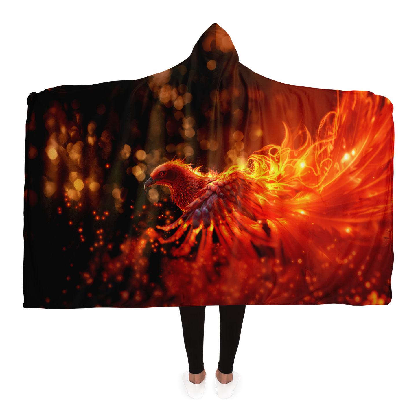 Blazing Grace Phoenix Hooded Blanket