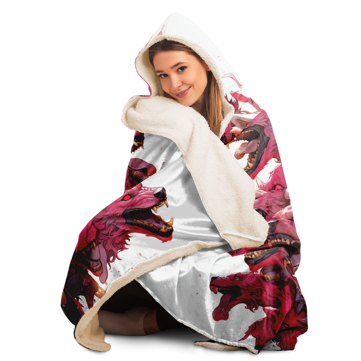 Wolf Storm Hooded Blanket