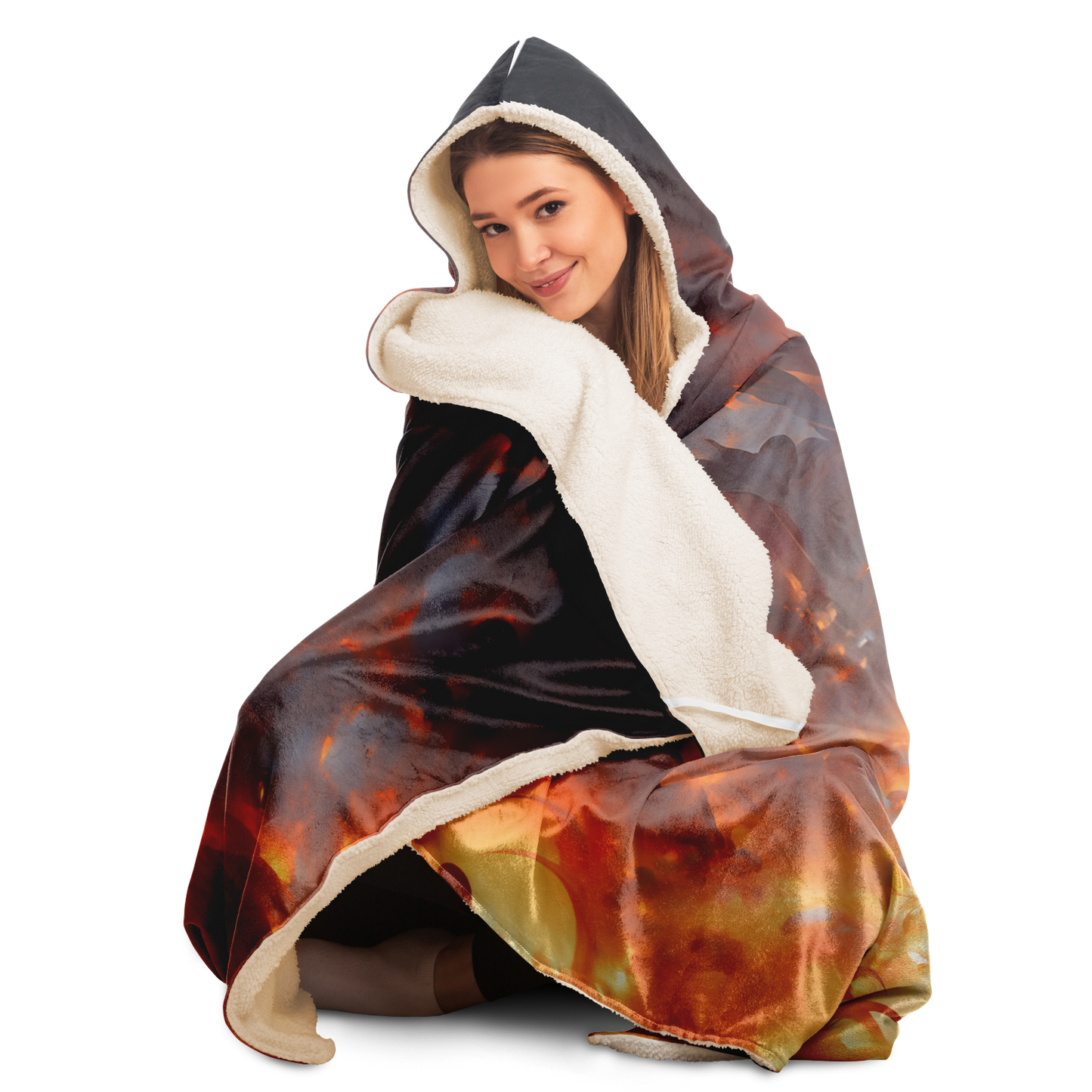 Phoenix Fury Hooded Blanket