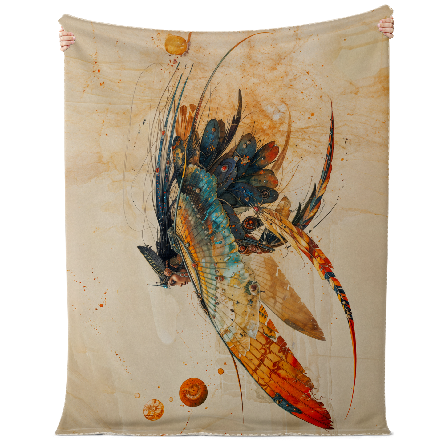 Feather Fae Divebomb Premium Microfleece Blanket