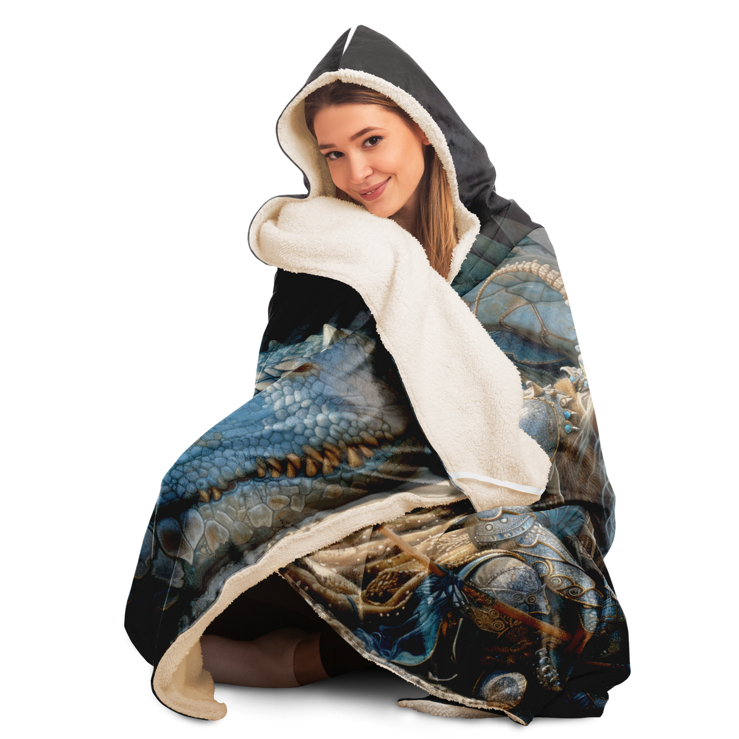 Dragons Rest Hooded Blanket