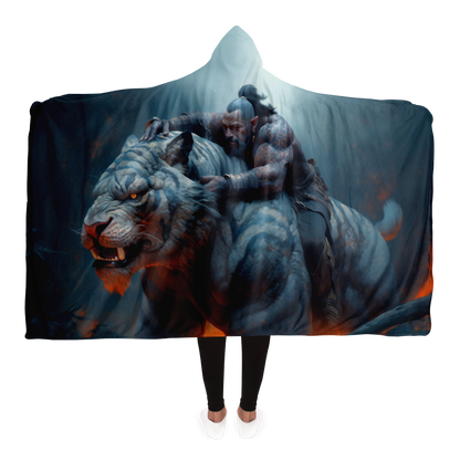 Tiger Rider Hooded Blanket