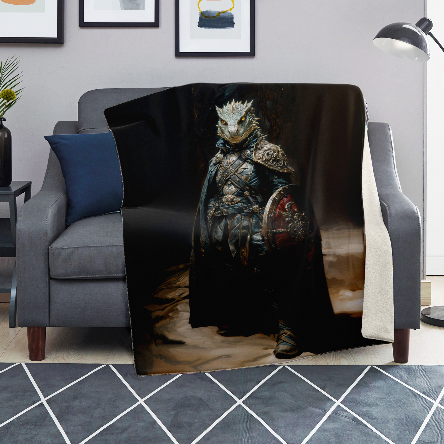 Captain Of The Crooked Vanguard Premium Microfleece Blanket