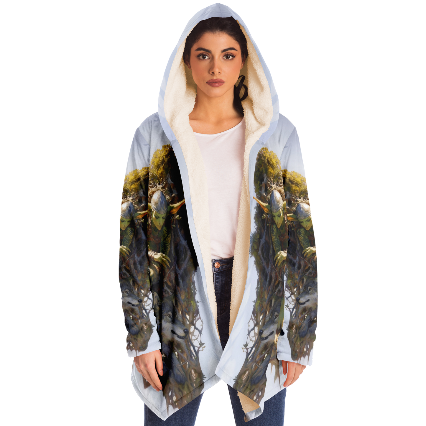 Floating Gardens Escape Microfleece Cloak