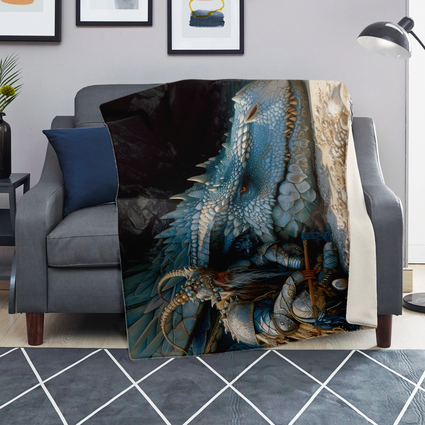 Dragons Rest Premium Microfleece Blanket