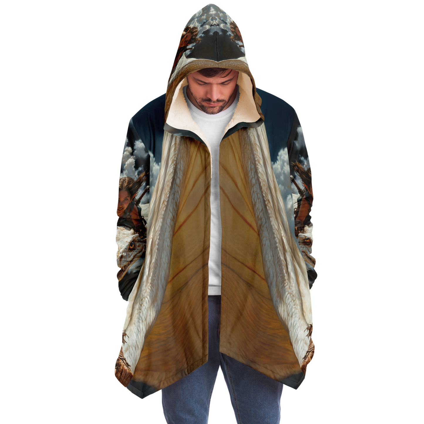 The Dragon Rider’s Smile Microfleece Cloak