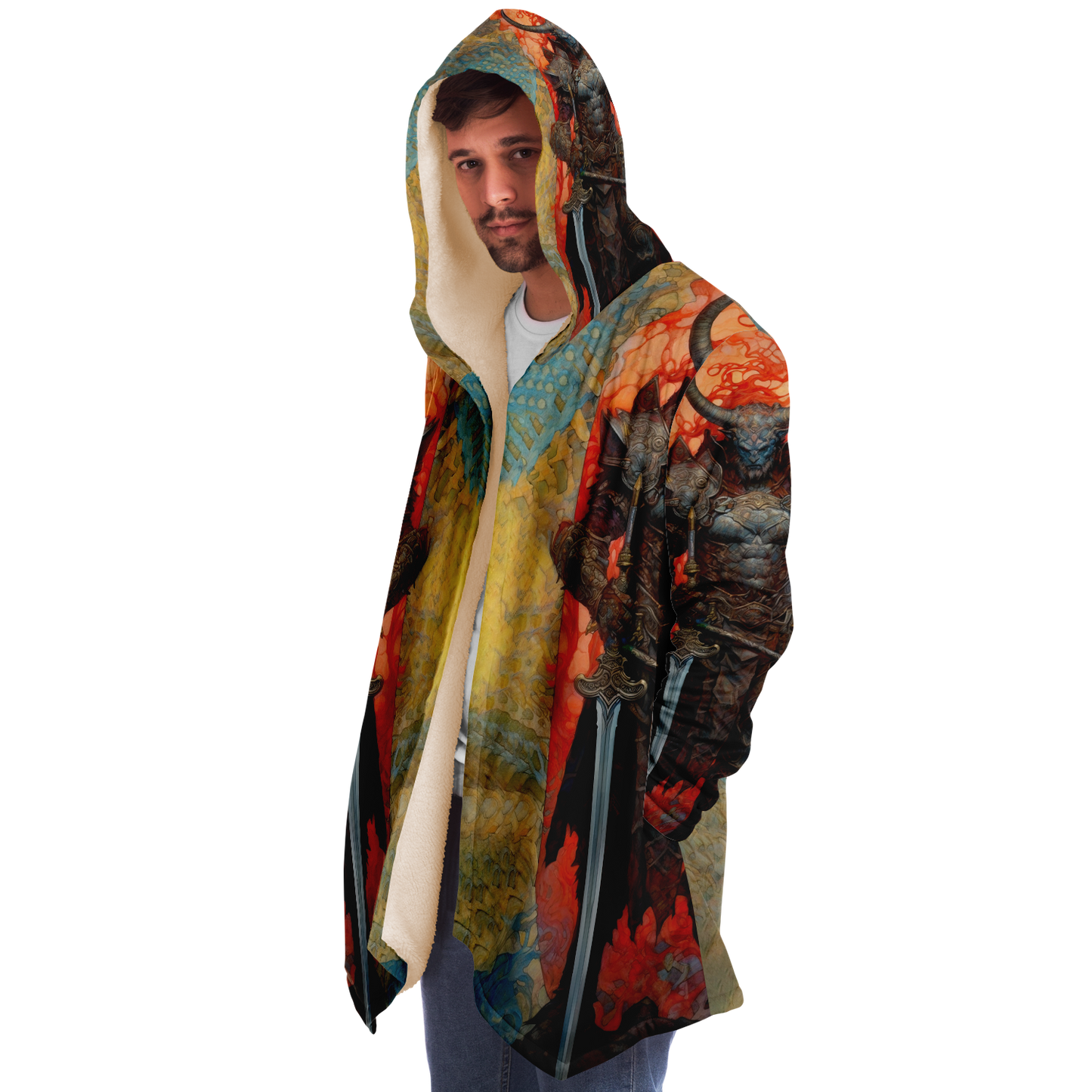 Minotaur Champion Microfleece Cloak