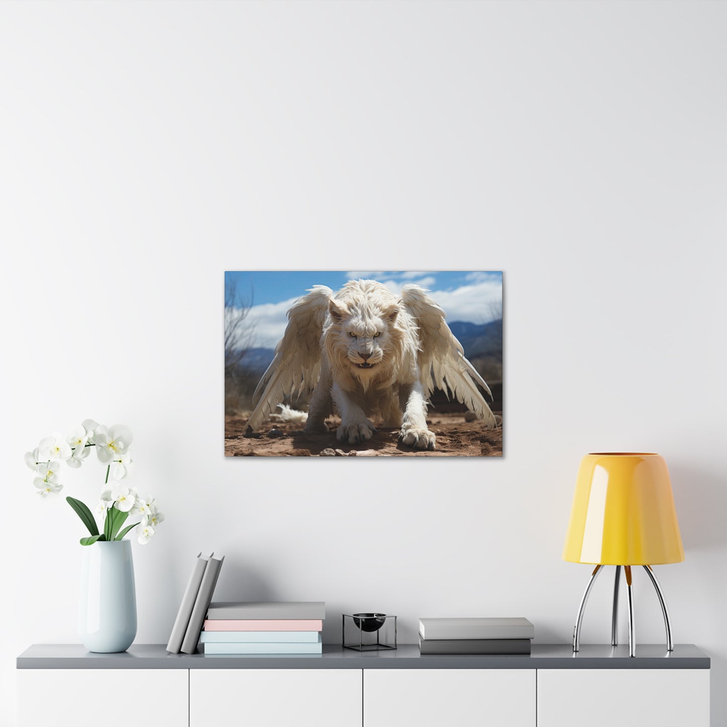 "Albino Skyroar"  Canvas Stretched, 0.75" - Print