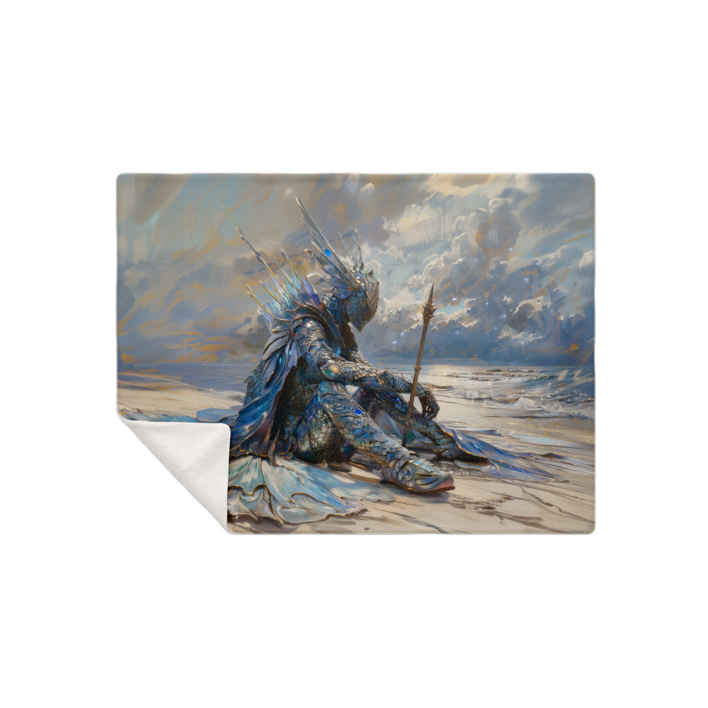 Atlantean Summoner Premium Microfleece Blanket