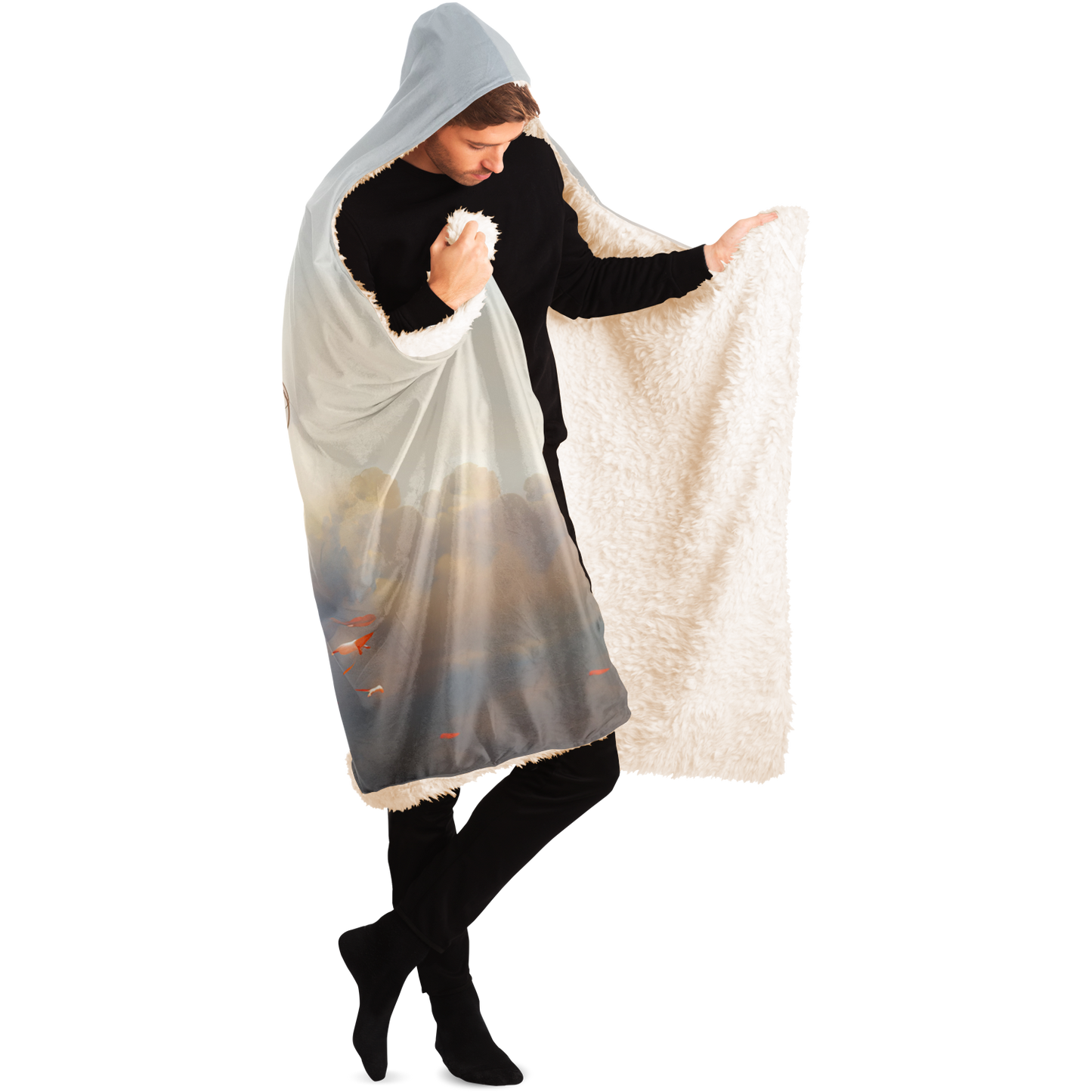 Autumn Mourning Hooded Blanket