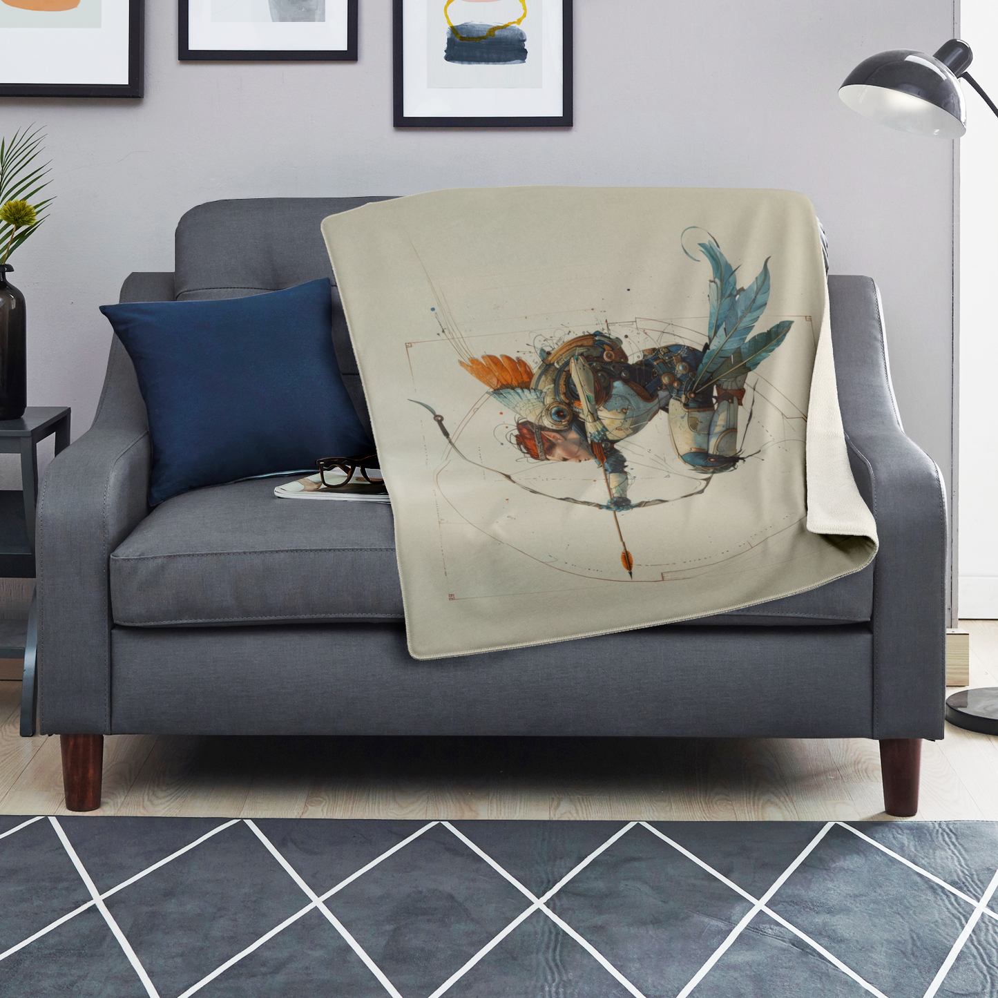 Premium Microfleece Skyborne Archer Blanket