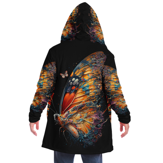 Liquid Mirage Butterfly Microfleece Cloak