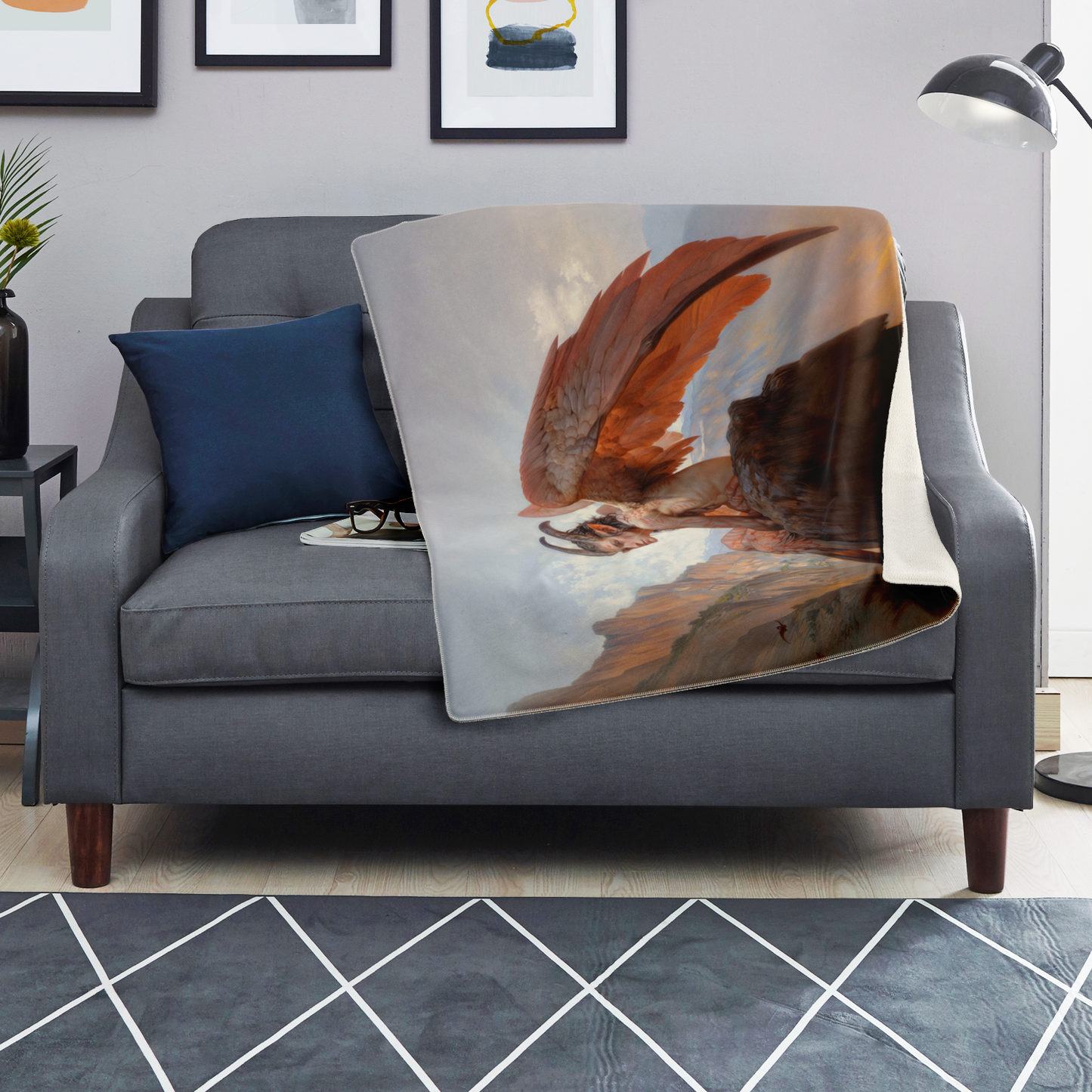 Wings of the Forgotten Dawn Premium Microfleece Blanket