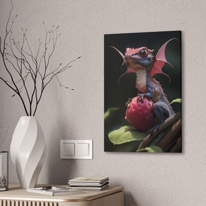 "Berry The Fairy Dragon" Canvas Stretched, 0.75" - Print