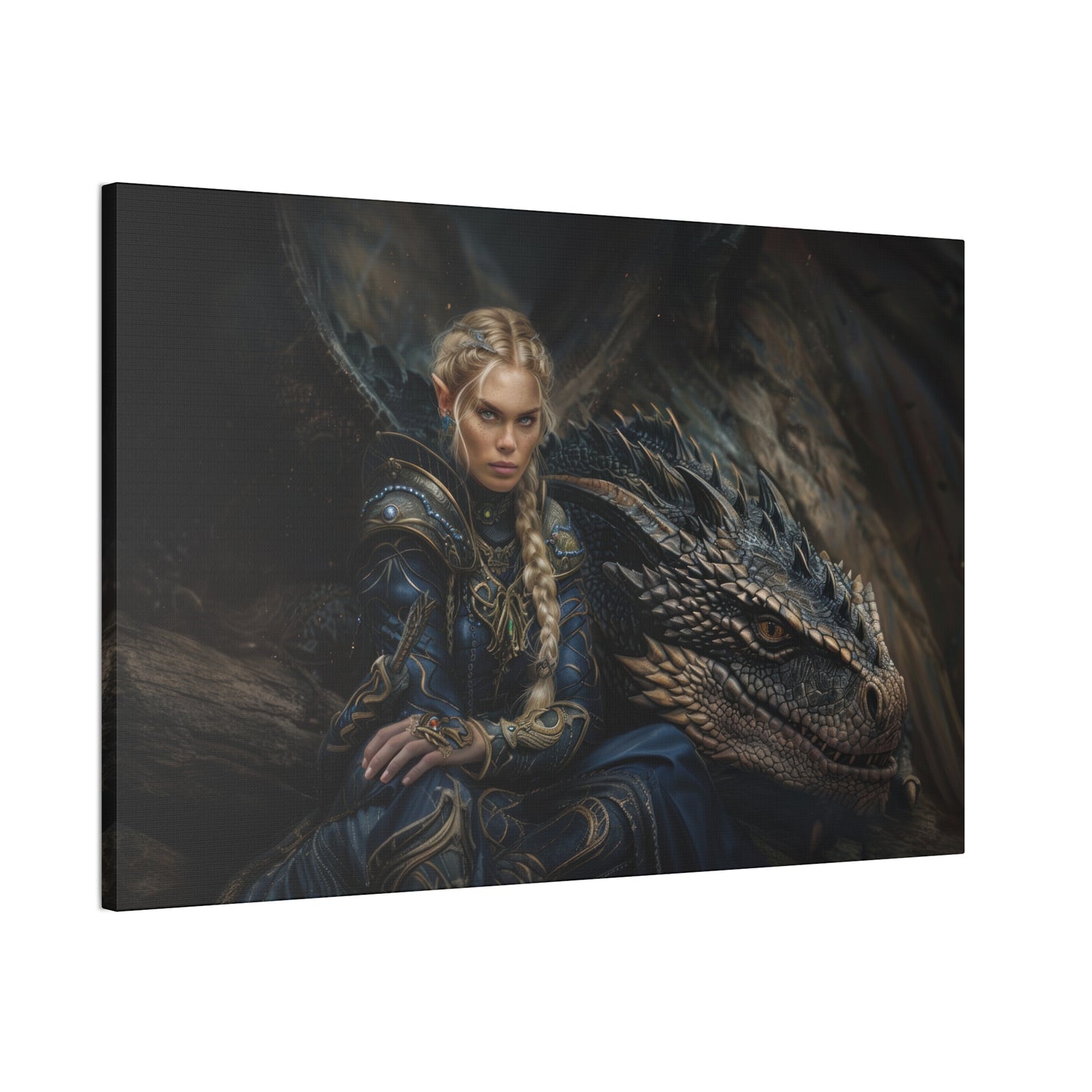 "Queen's Legion Sky Knight"  Canvas Stretched, 0.75" - Print