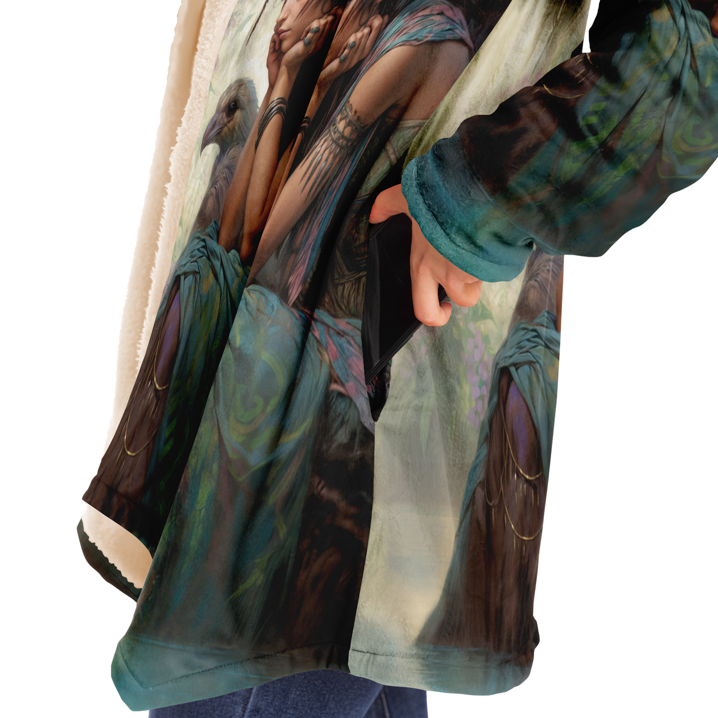 Wings of the Weeping Willow Microfleece Cloak