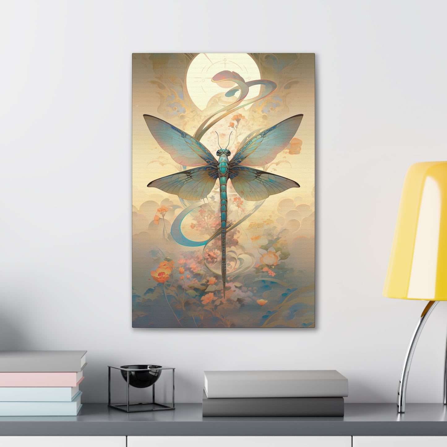 "Zen Dragonfly" Canvas Stretched, 0.75" - Print