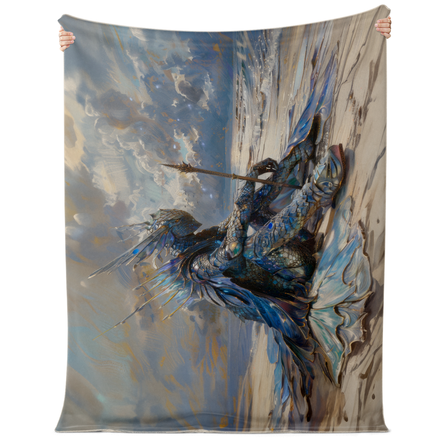 Atlantean Summoner Premium Microfleece Blanket