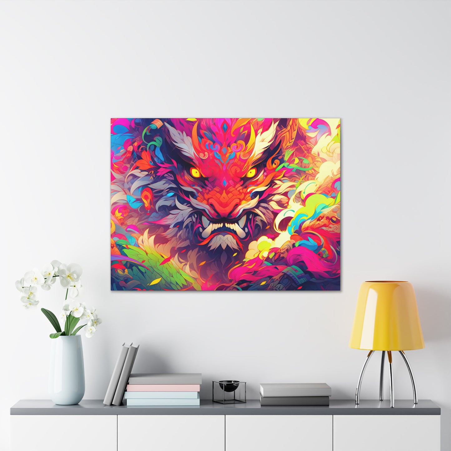 "Oni Tiger"  Canvas Stretched, 0.75" - Print