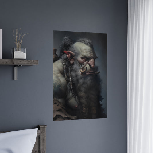 "Troll Warrior Portrait" Poster - Print