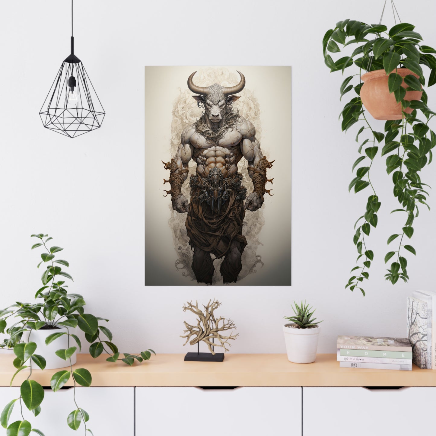 "Minotaur Deity" Poster - Print